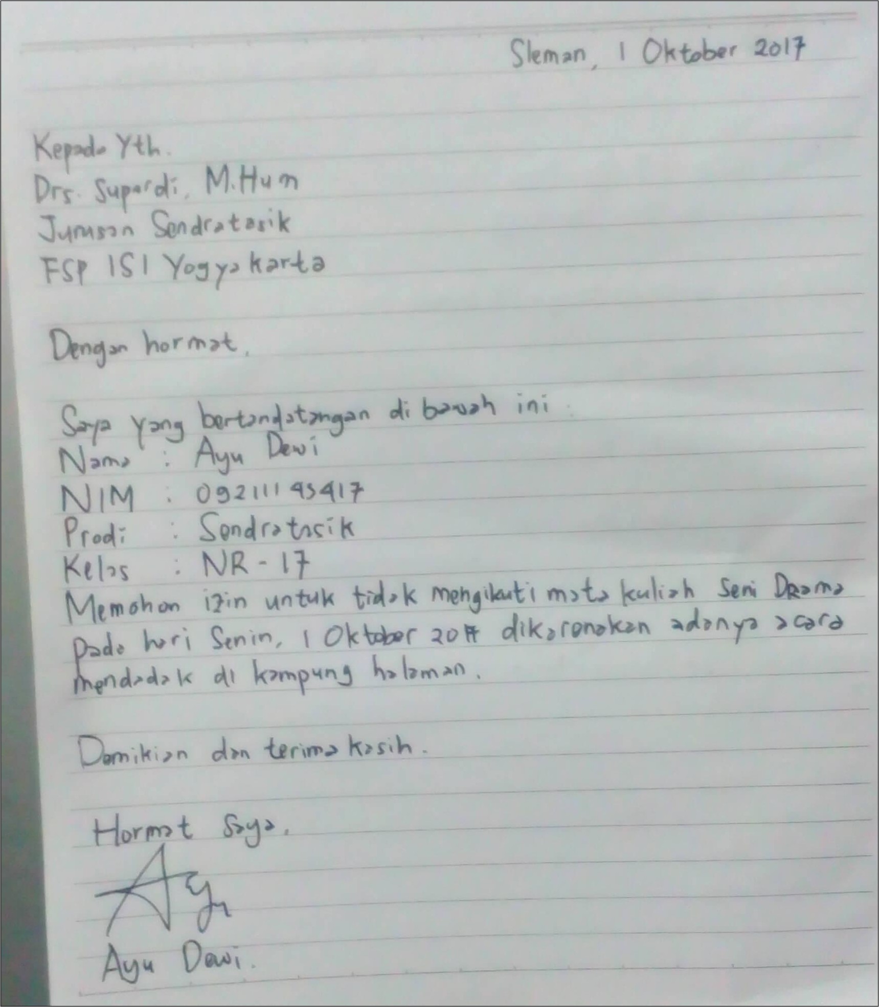 Contoh Surat Pernyataan Sedang Melanjutkan Kuliah Untuk Kantor