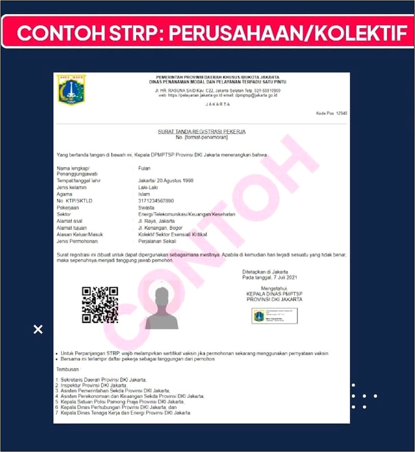 Contoh Surat Pernyataan Str P2t Tidak Punya