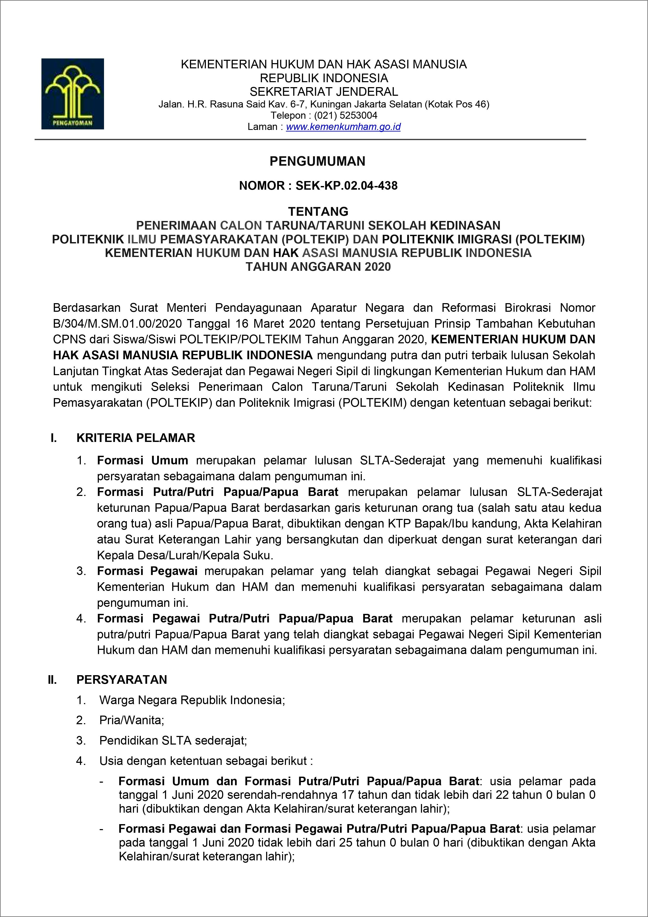Contoh Surat Pernyataan Taruna Taruni Sttd
