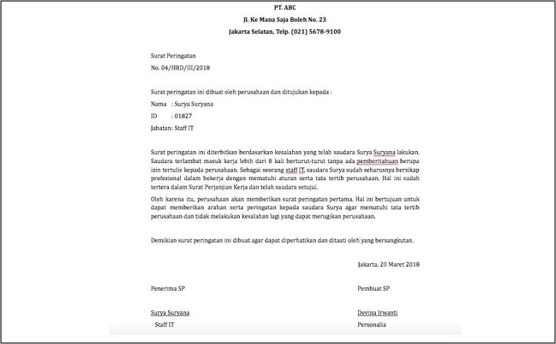 Contoh Surat Pernyataan Terbebas Dari Pelanggaran Hukum Izin Lingkungan