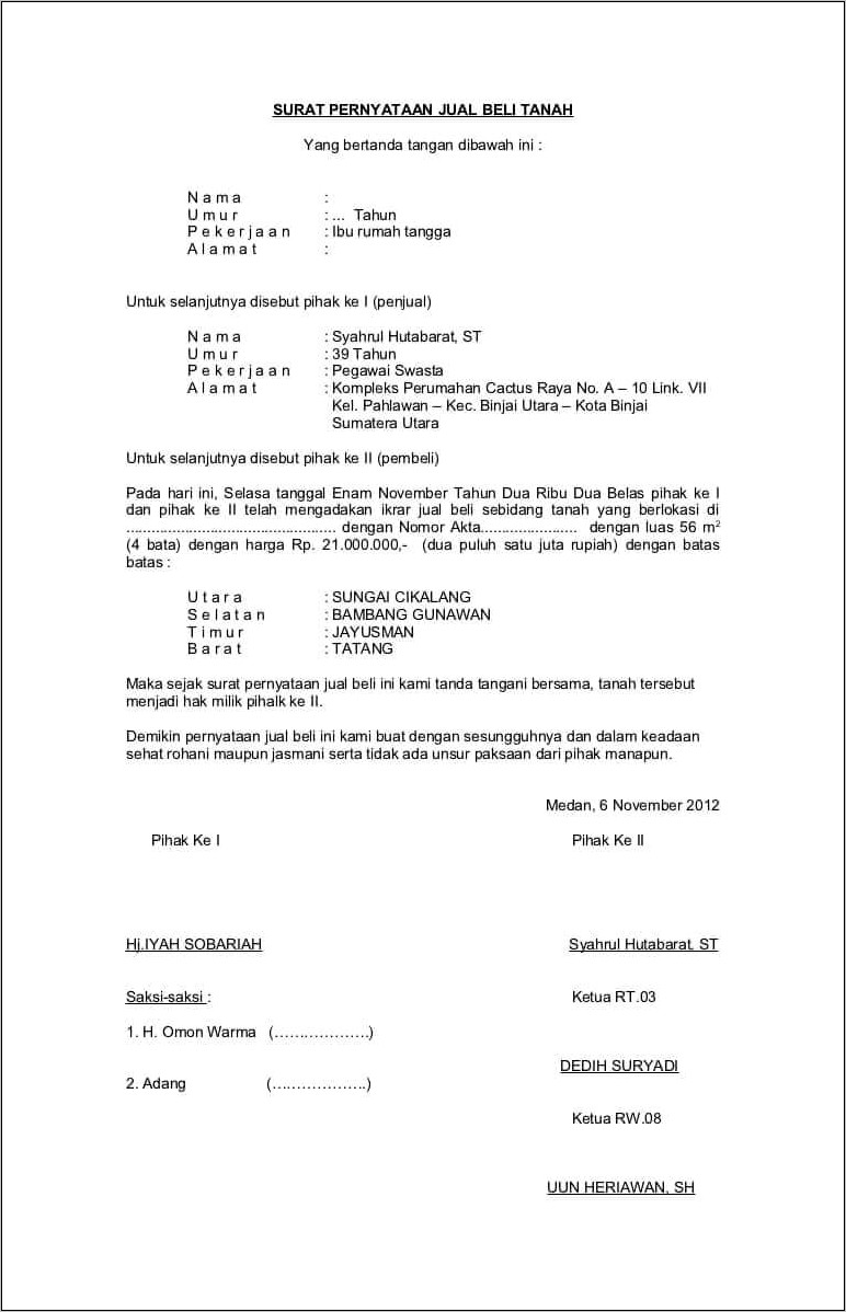 Contoh Surat Pernyataan Tertunda Pembayaran