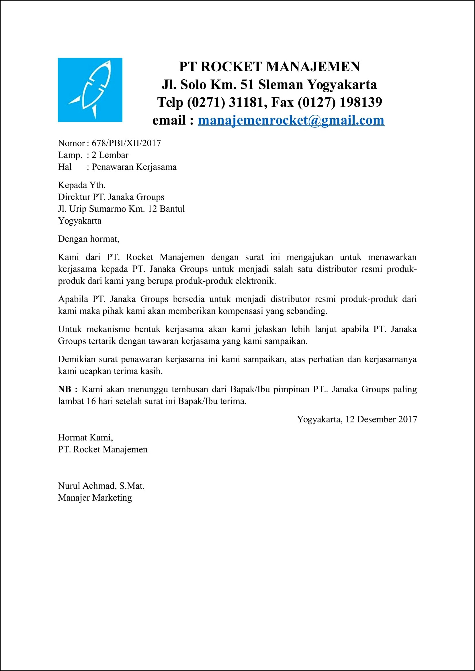 Contoh Surat Pernyataan Tidak Ada Rekanan Perusahaan