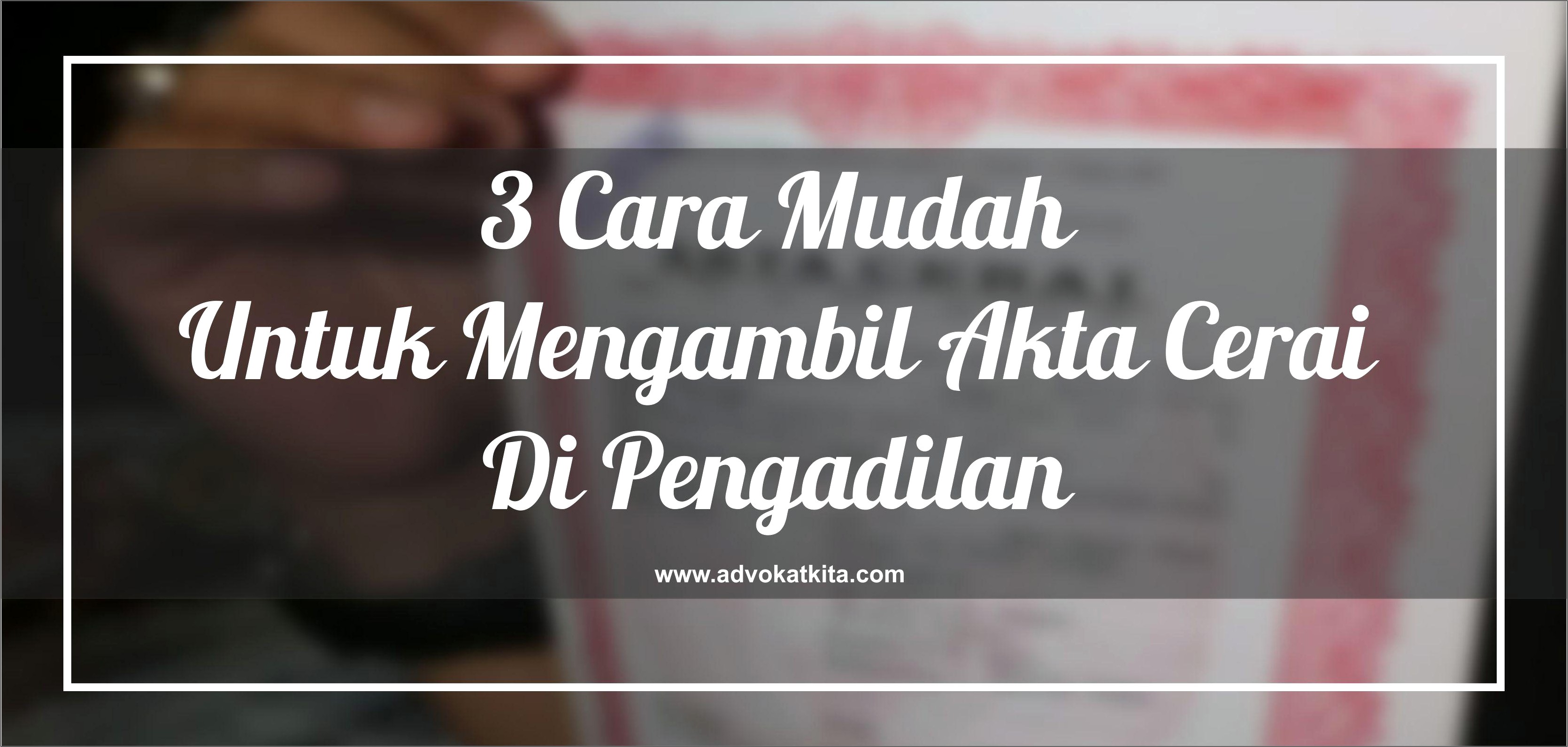 Contoh Surat Pernyataan Tidak Akan Menghadiri Sidang Cerai