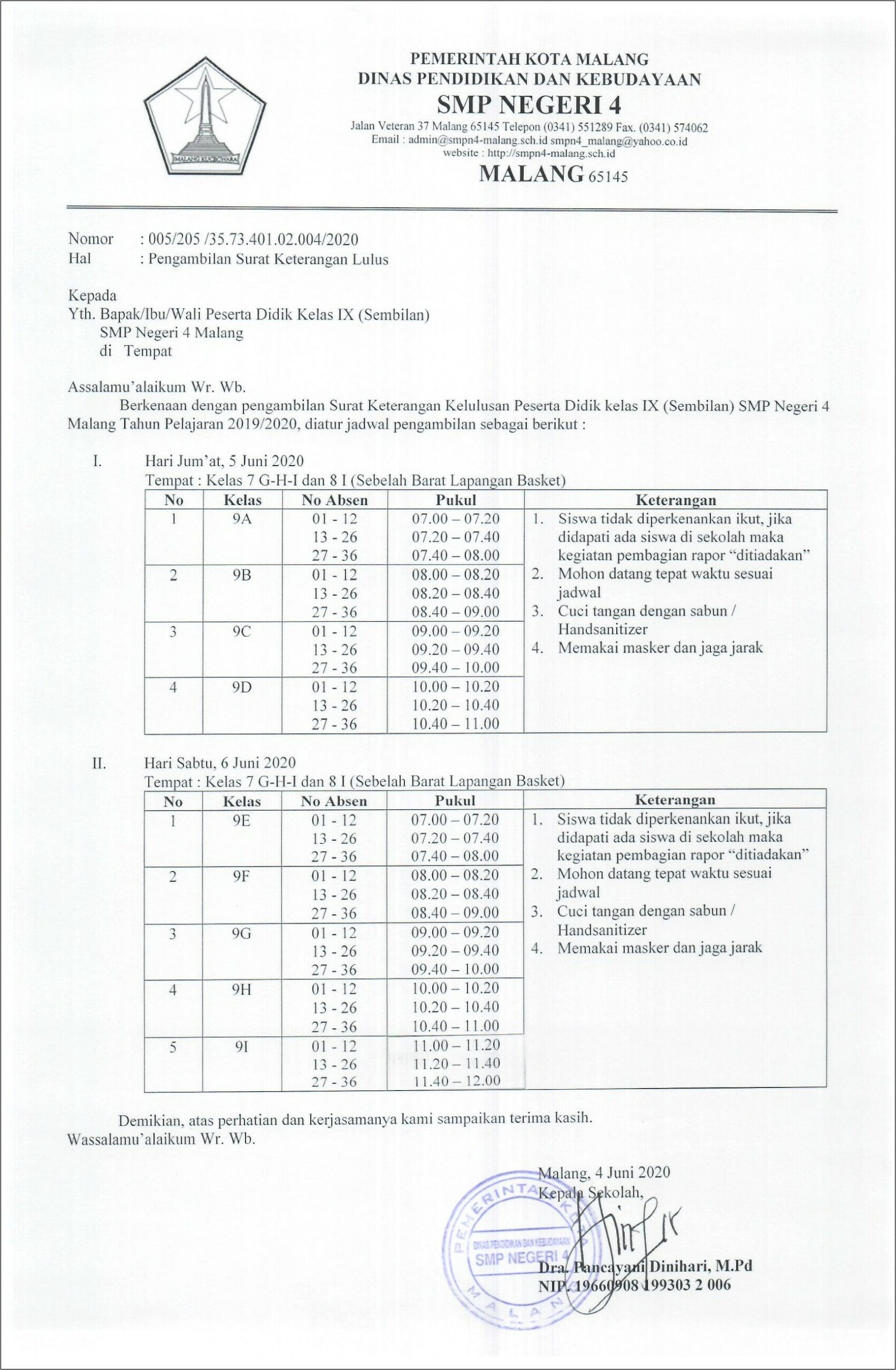 Contoh Surat Pernyataan Tidak Lulus Sekolah