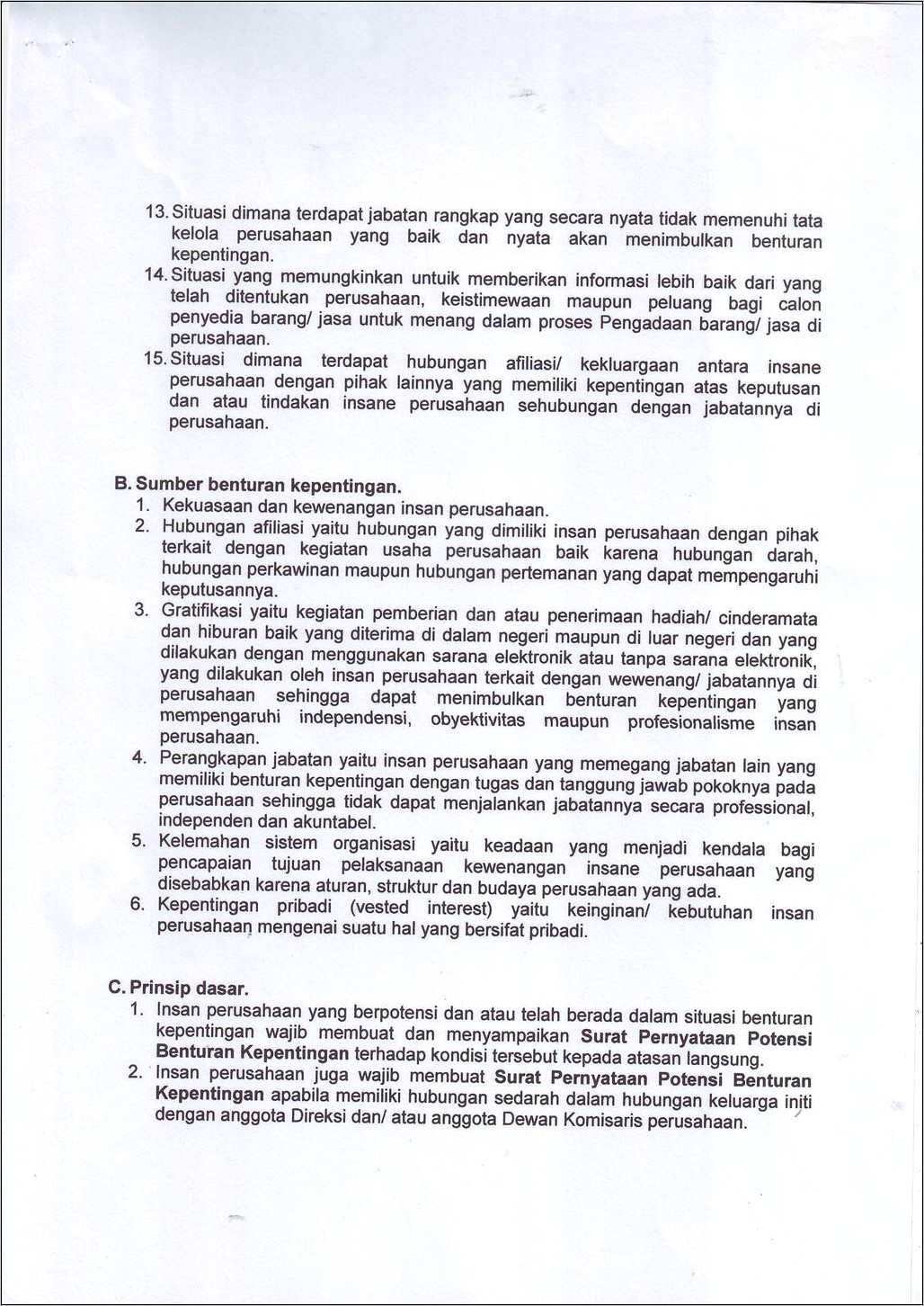 Contoh Surat Pernyataan Tidak Memiliki Hubungan Kerabat