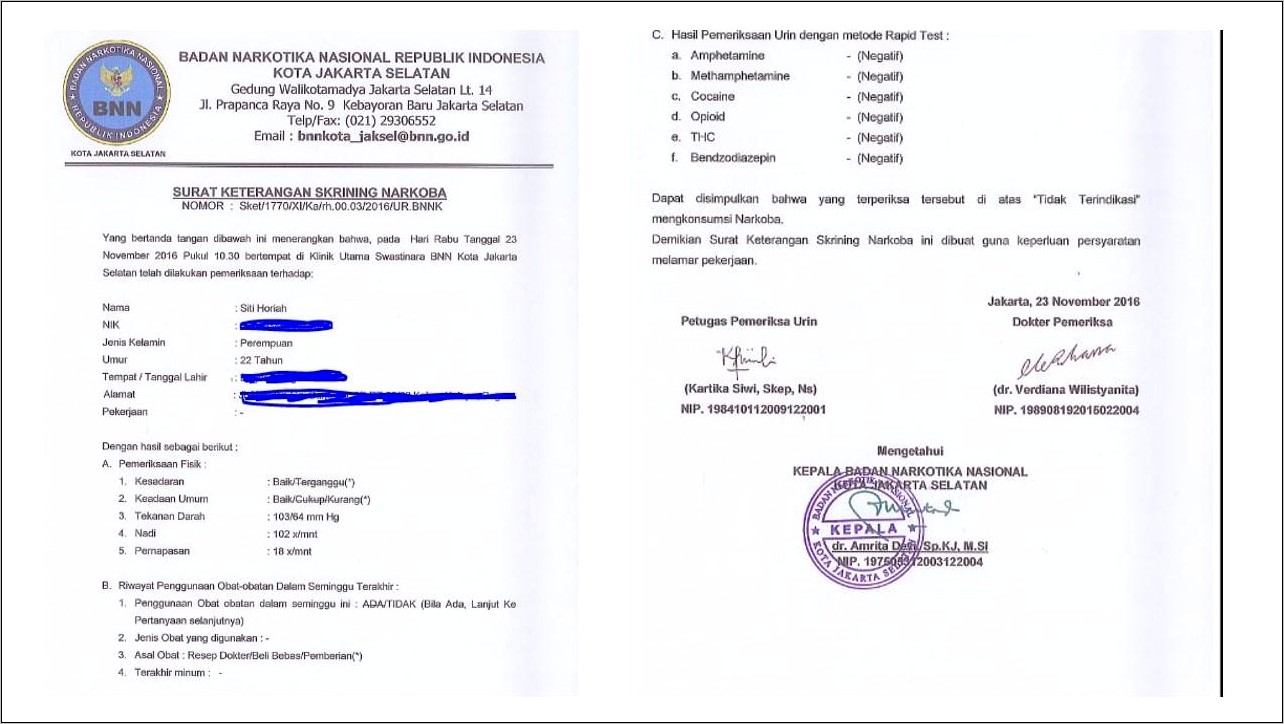 Contoh Surat Pernyataan Tidak Menggunakan Hewan Uji