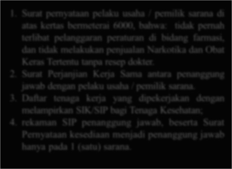 Contoh Surat Pernyataan Tidak Menjual Obat Keras