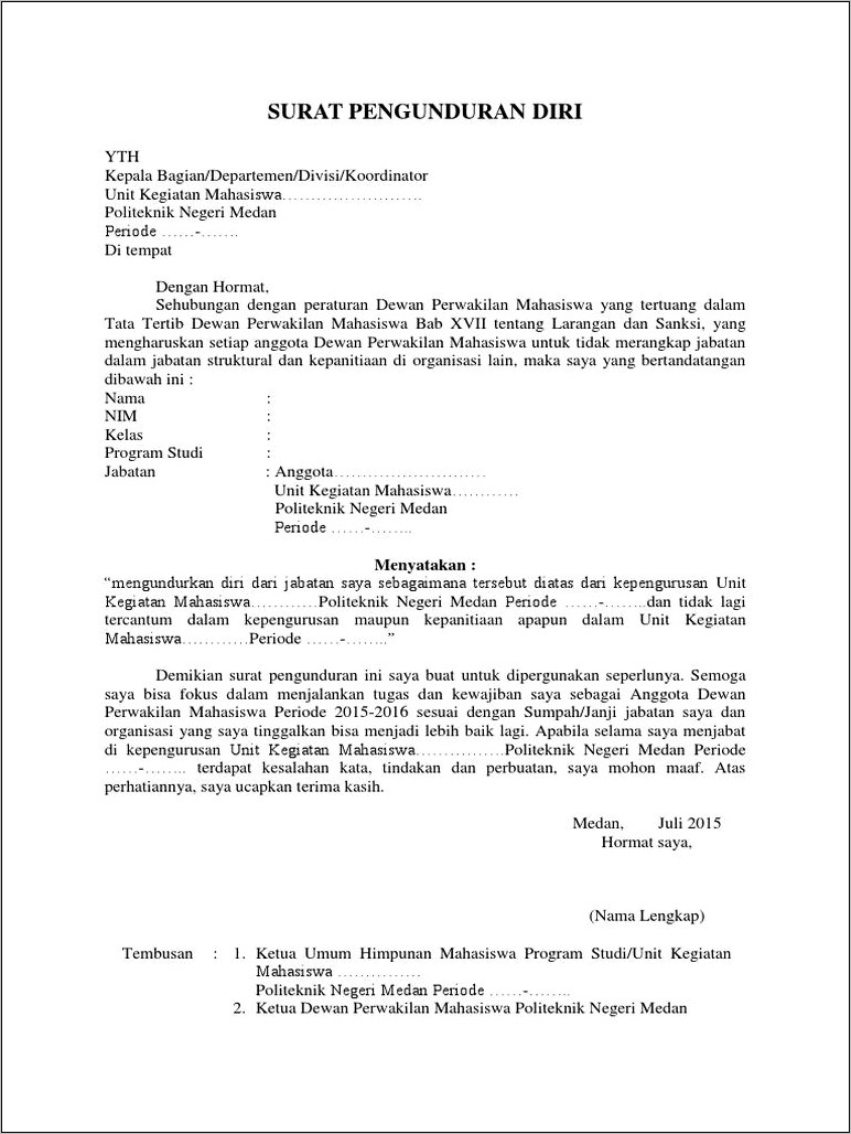 Contoh Surat Pernyataan Tidak Merangkap Jabatan Struktural Dilembaga Pemerintah