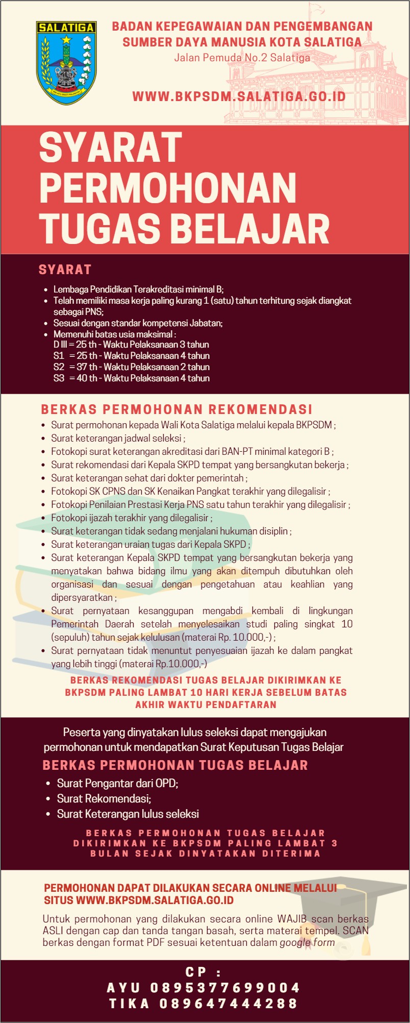 Contoh Surat Pernyataan Tidak Sedang Melaksanakan Tugas Belajar