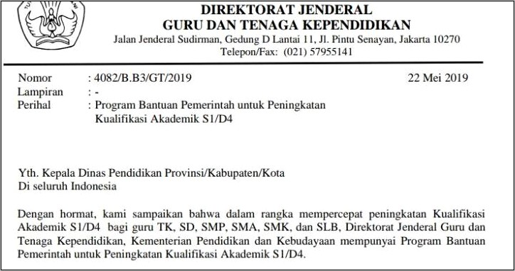 Contoh Surat Pernyataan Tidak Sedang Menerima Bantuan Pendidikan Dari Pemerintah