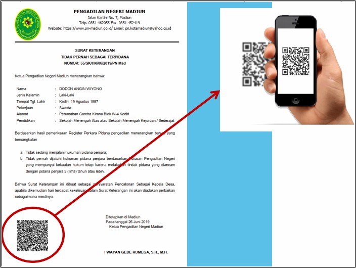 Contoh Surat Pernyataan Tidak Sedang Menjalani Hukuman Pidana Penjara