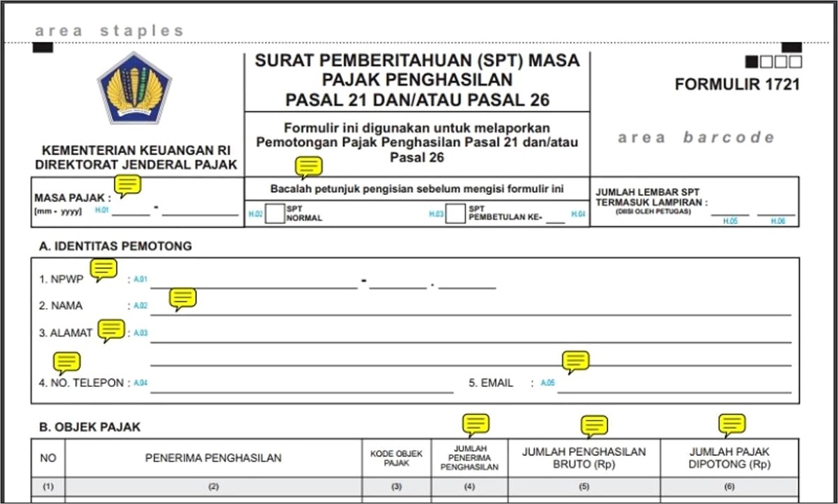 Contoh Surat Pernyataan Tidak Wajib Ber Npwp