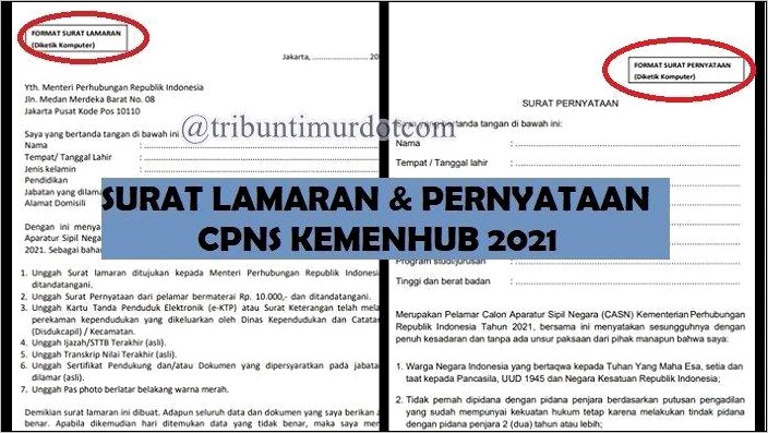 Contoh Surat Pernyataan Tindak Pidana