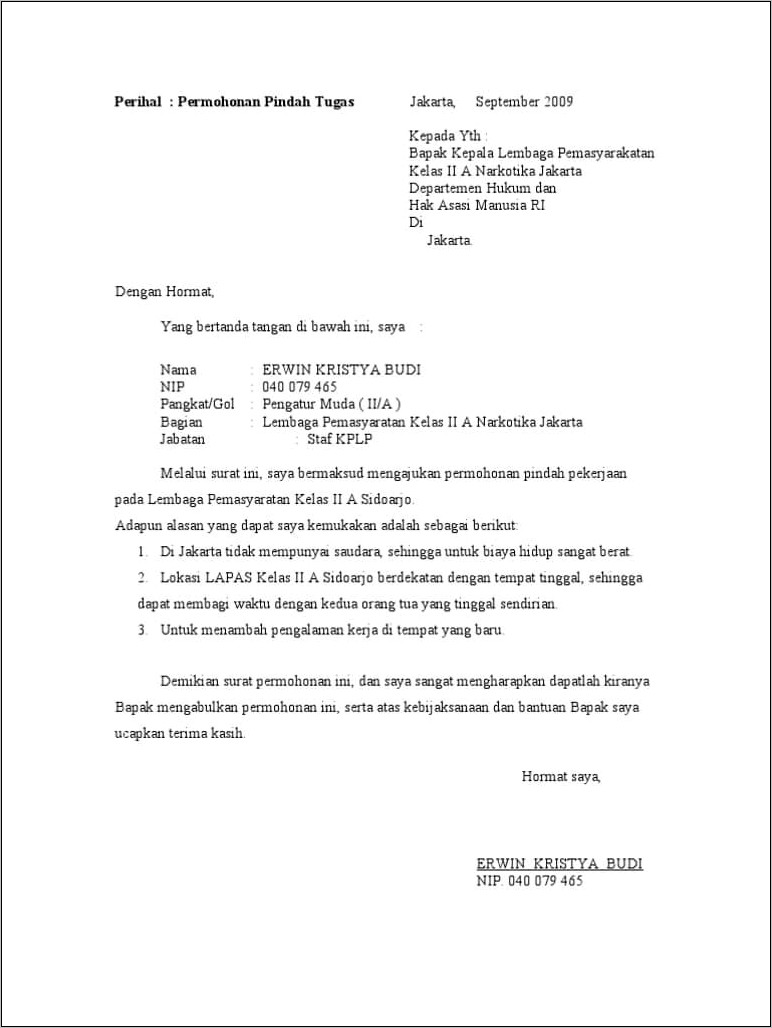Contoh Surat Pernyataan Transfer Gaji