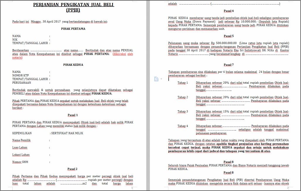 Contoh Surat Pernyataan Transfer Rekening Doc