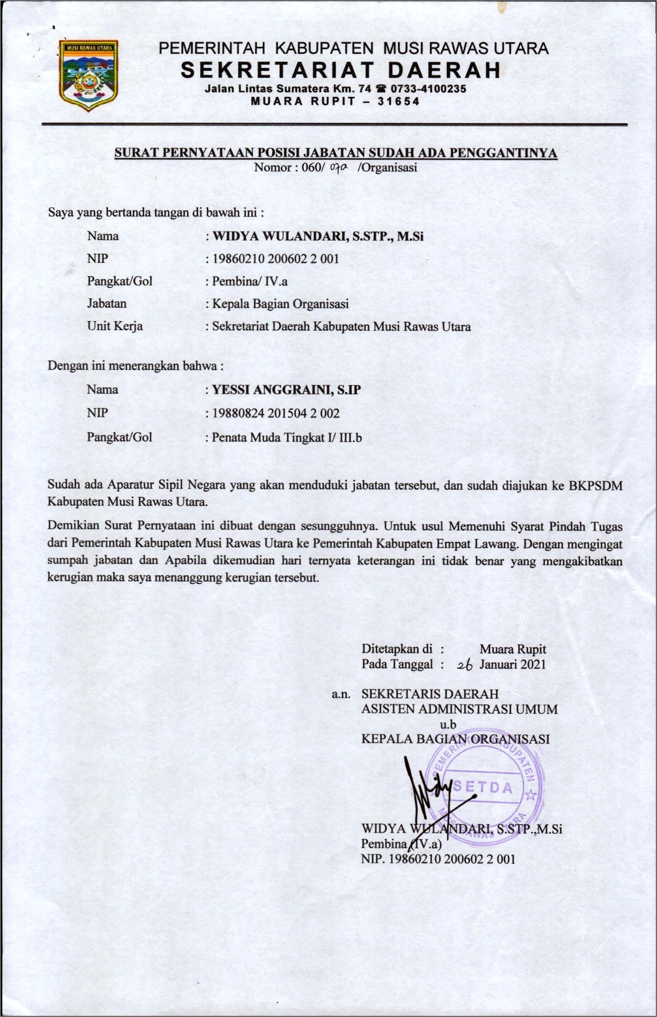 Contoh Surat Perubahan Perusahaan