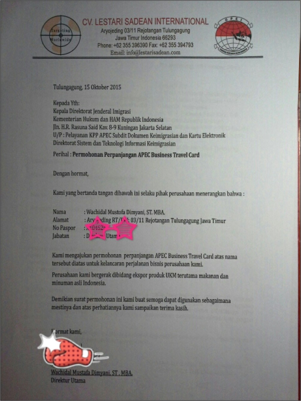 Contoh Surat Rekomendasi Dari Asosiasi Pengusaha Atau Profesi