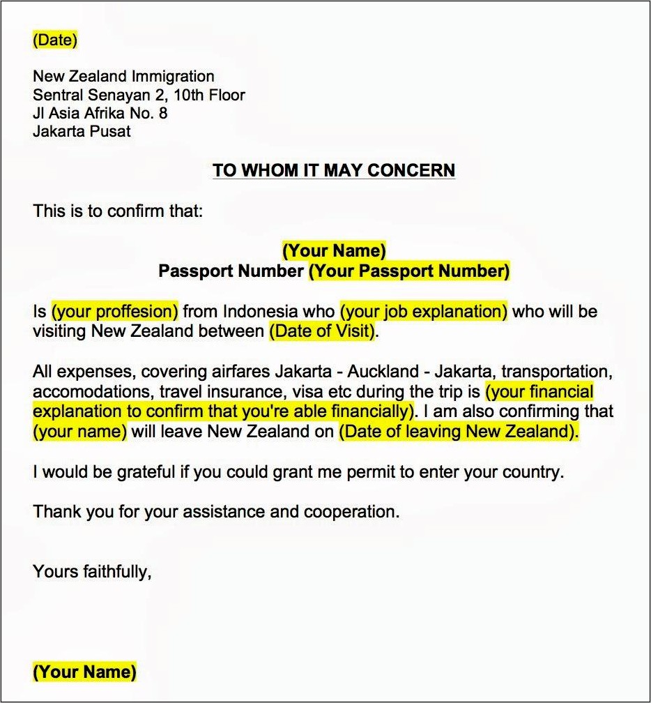 Contoh Surat Undangan Buisnis Trip Untuk Visa