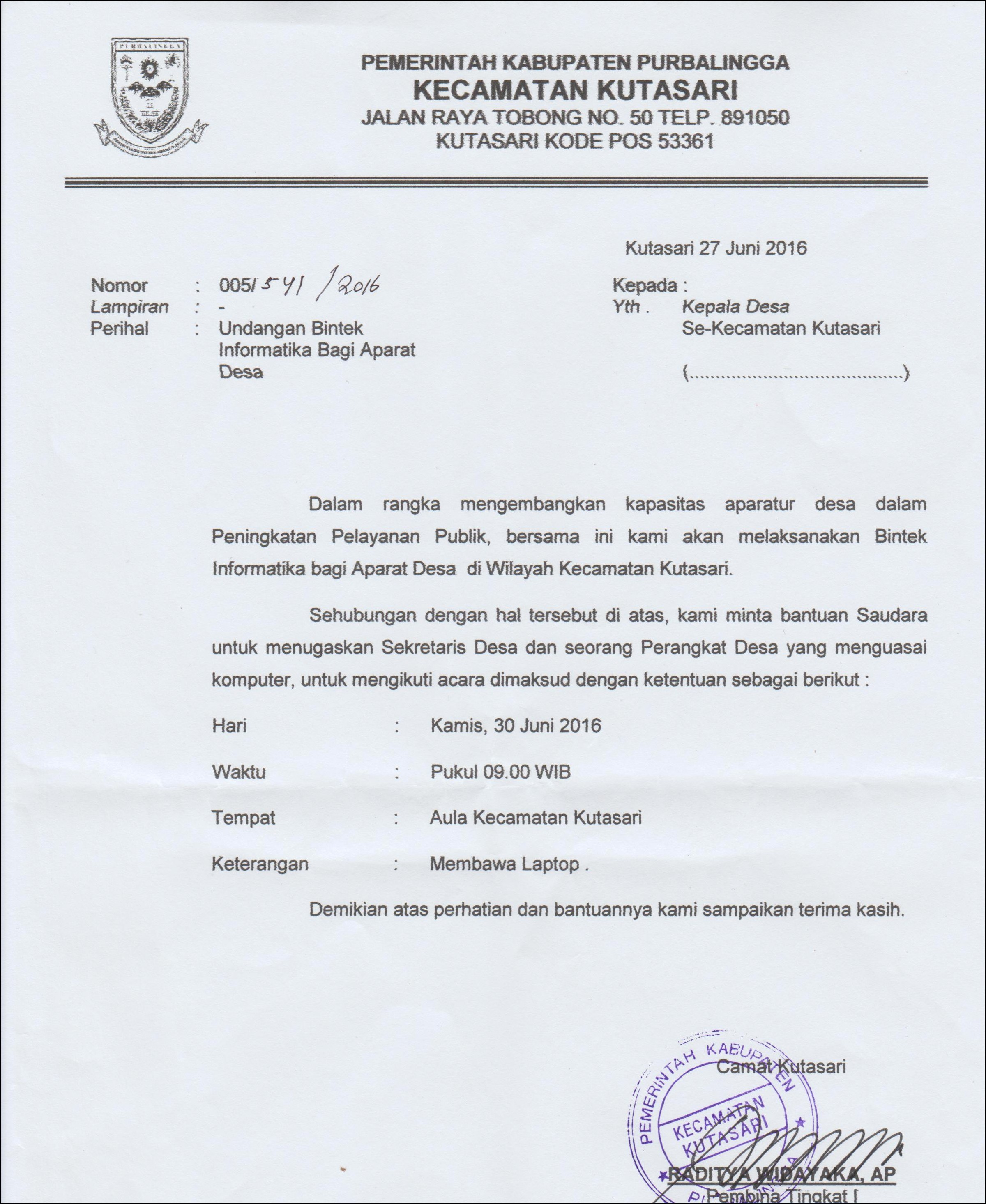 Contoh Surat Undangan Buka Bersama Karang Taruna