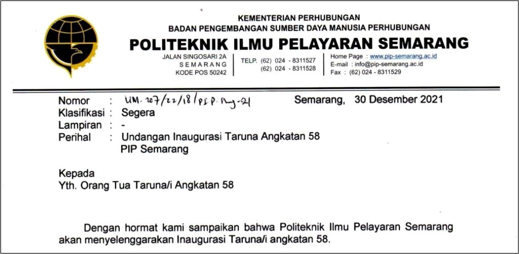 Contoh Surat Undangan Fgd
