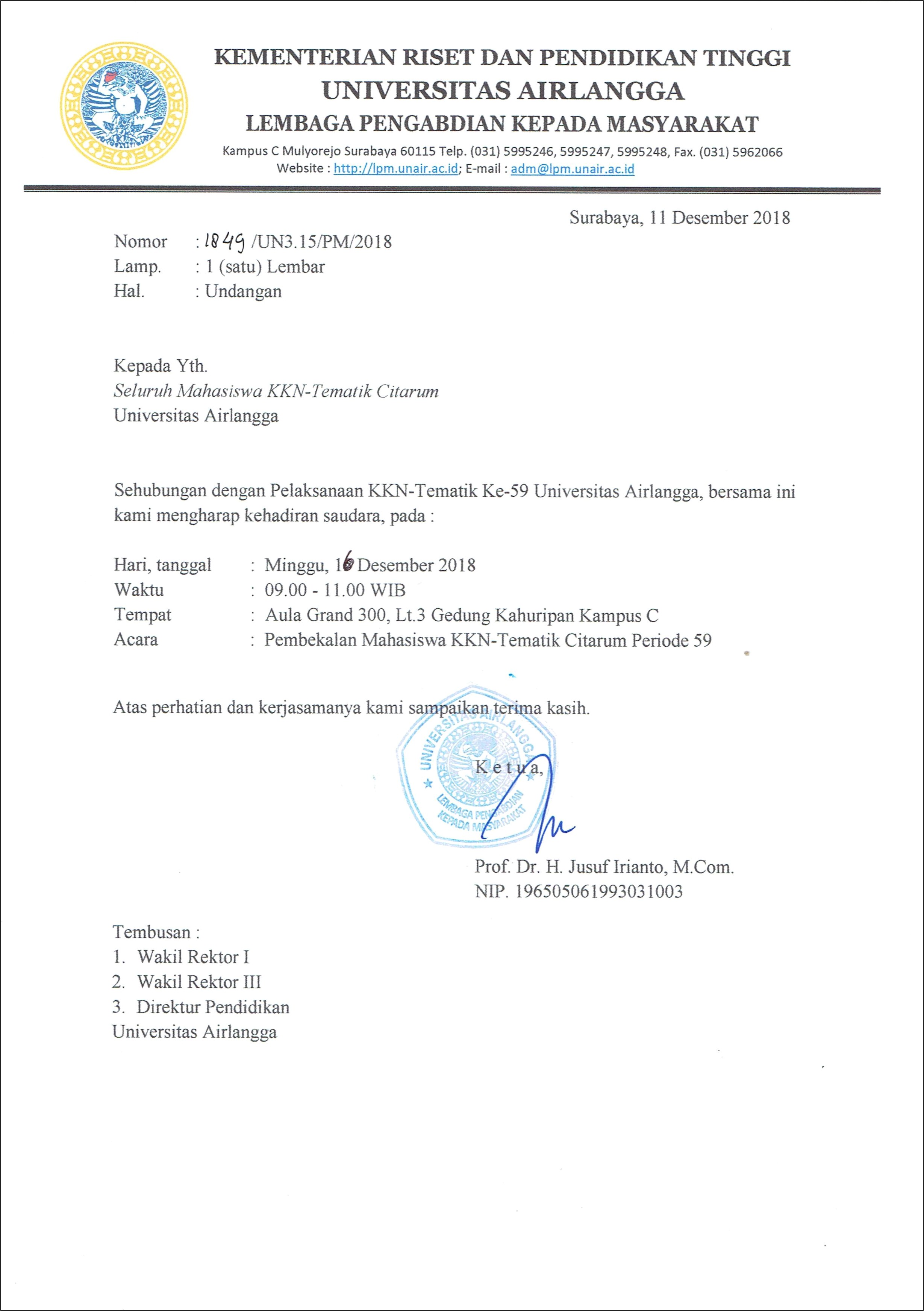 Contoh Surat Undangan Kolaborasi
