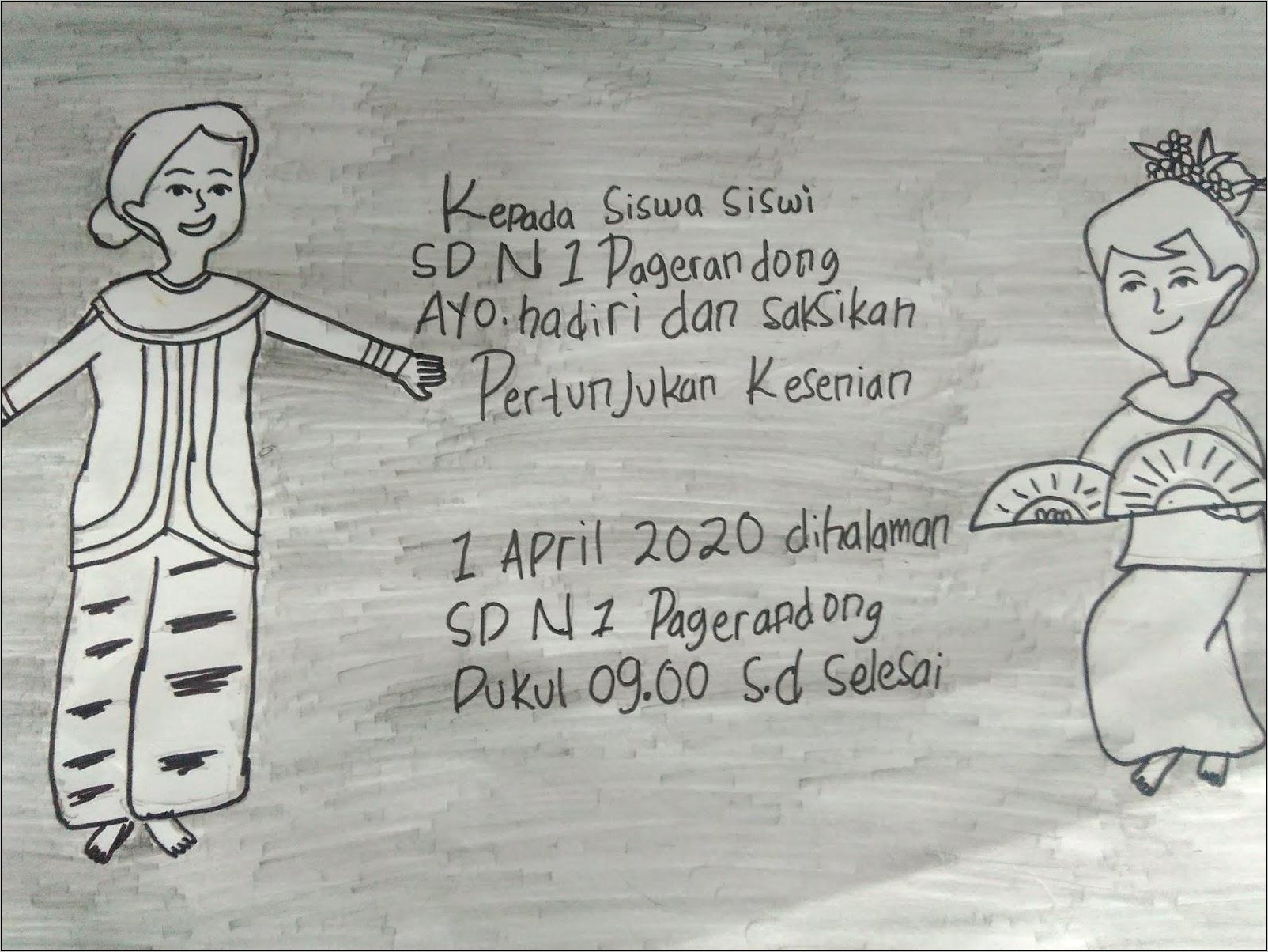 Contoh Surat Undangan Maulid Nabi Yang Dilipat 3 Kertasnya