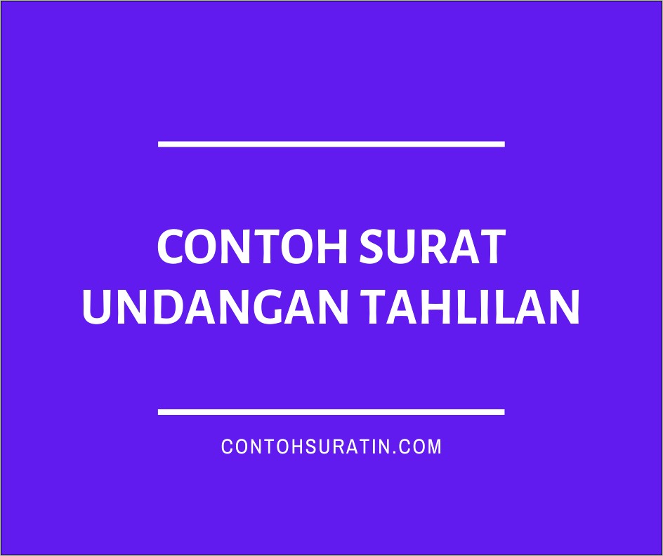 Contoh Surat Undangan Pembukaan Majelis Taklim