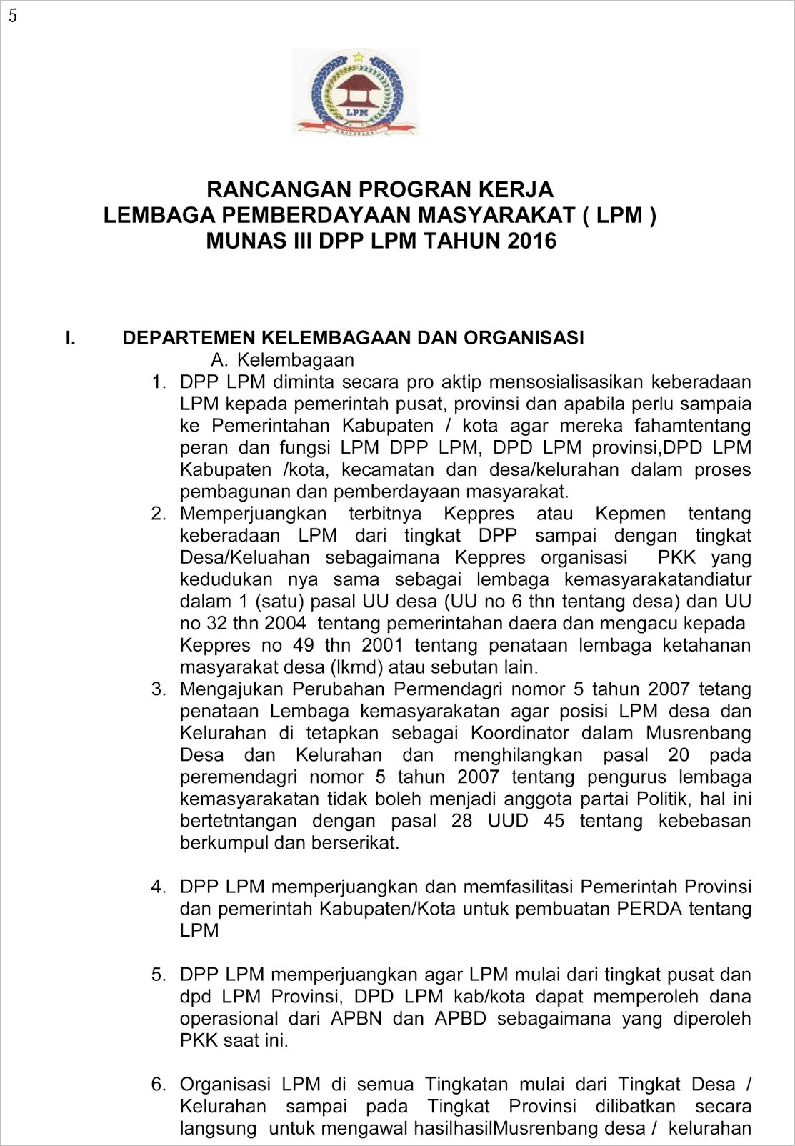 Contoh Surat Undangan Rapat Kordinasi Lpm