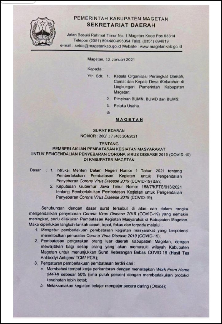 Contoh Surat Undangan Rapat Kua