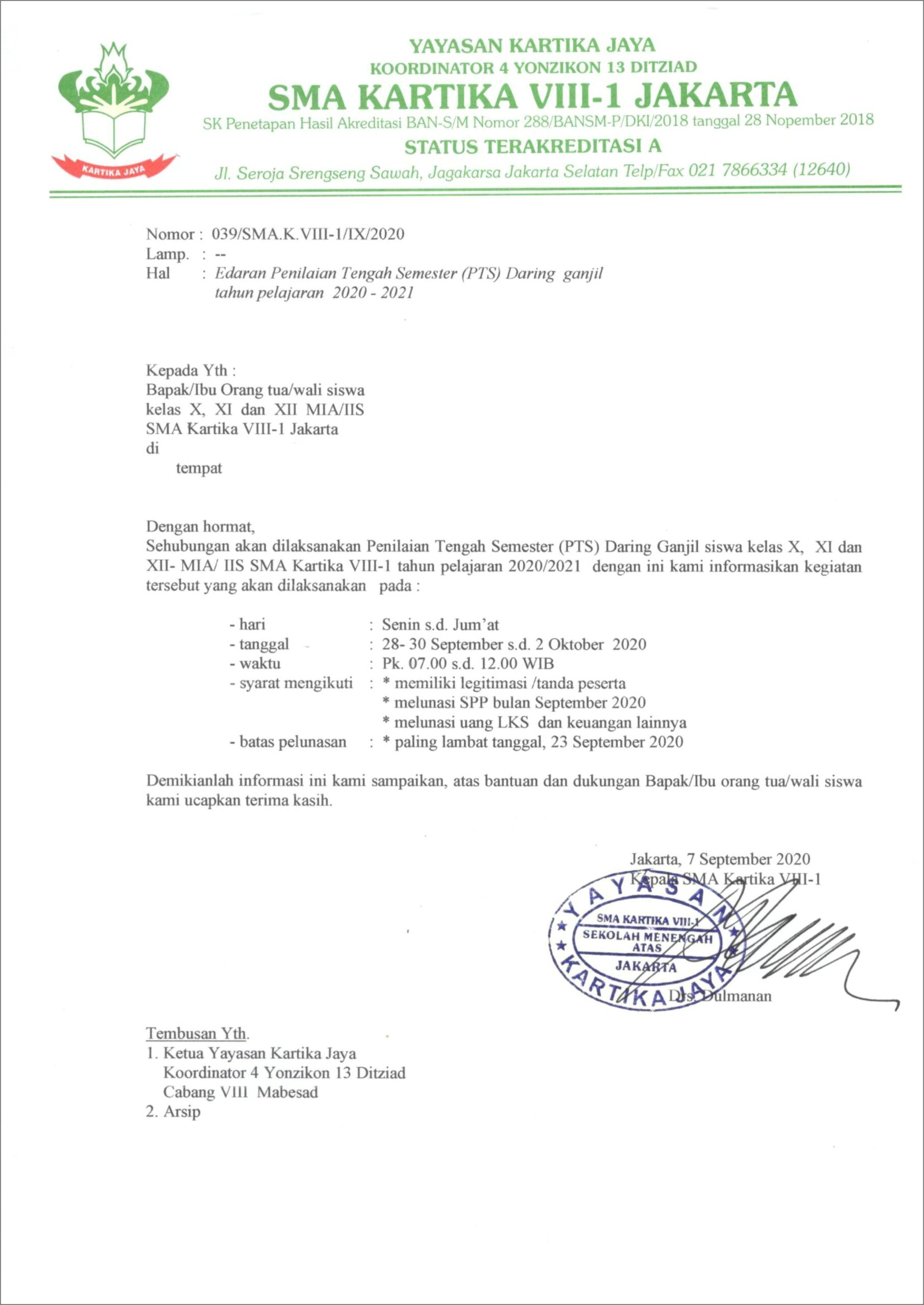 Contoh Surat Undangan Rapat Madrasah Diniyah