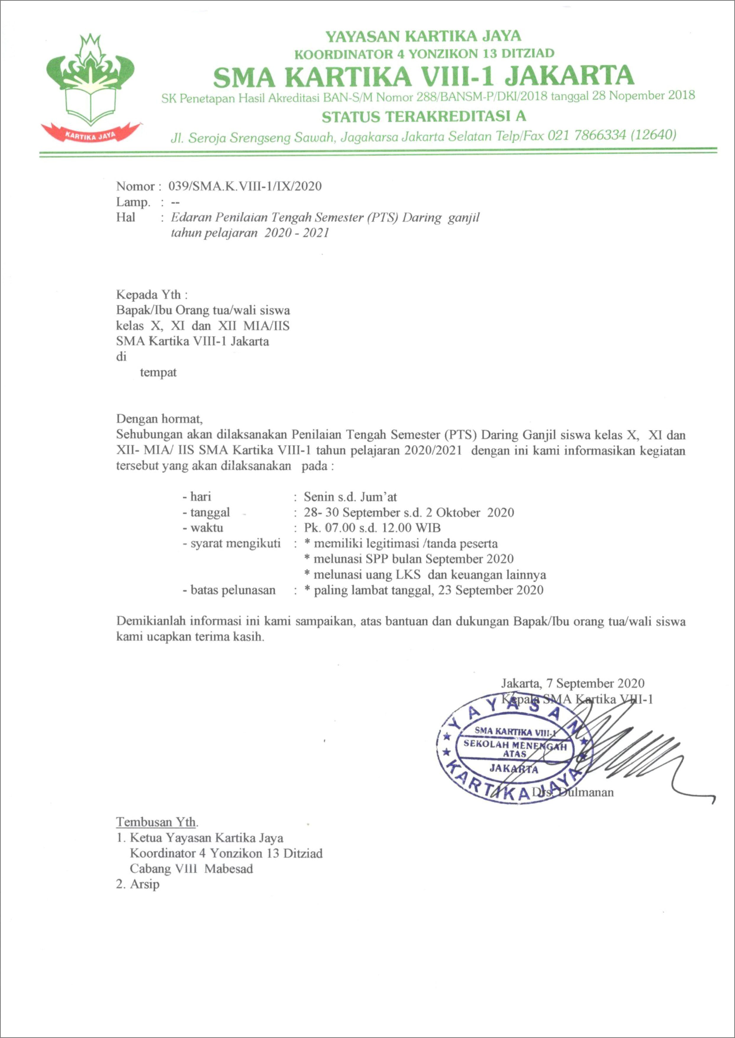 Contoh Surat Undangan Rapat Madrasah Diniyah