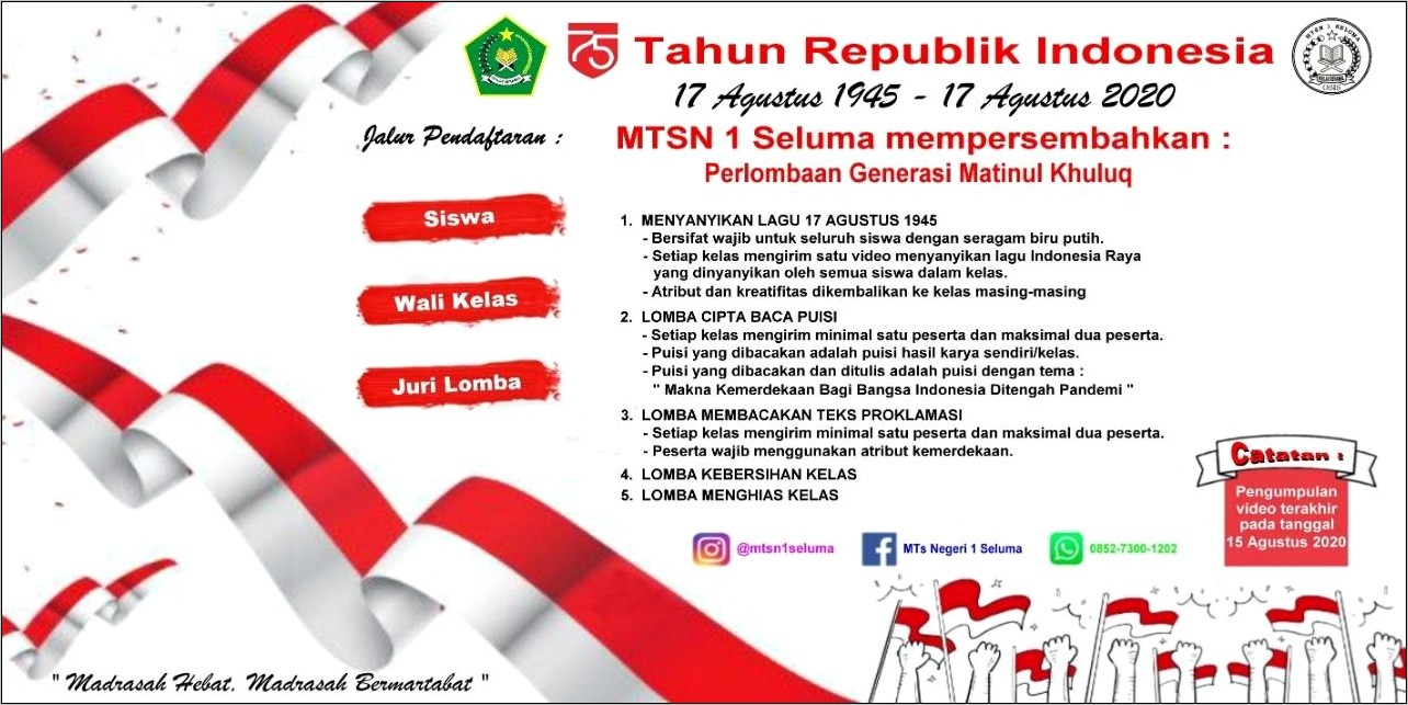 Contoh Surat Undangan Rapat Panitia Peringatan 17 Agustus