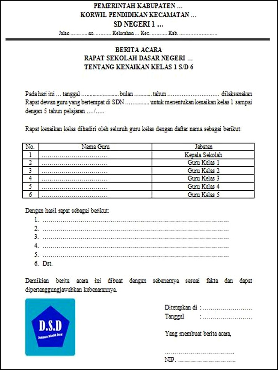 Contoh Surat Undangan Rapat Panitia Sholat Idul Fitri