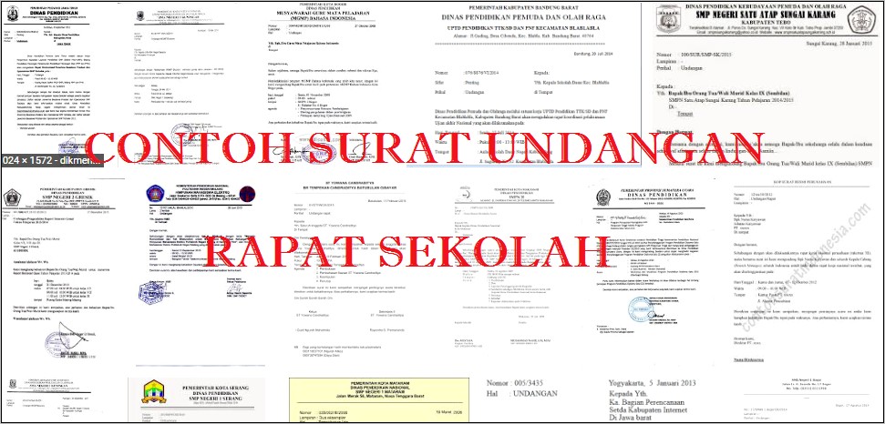 Contoh Surat Undangan Rapat Paud Pajak