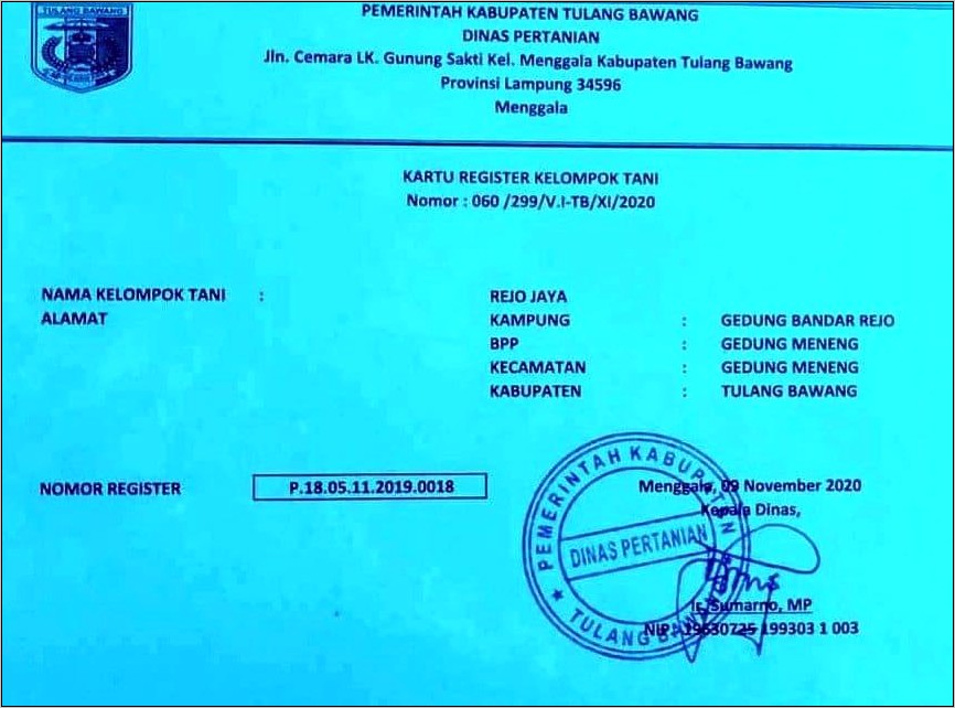 Contoh Surat Undangan Rapat Pembentukan Kelompok Tani