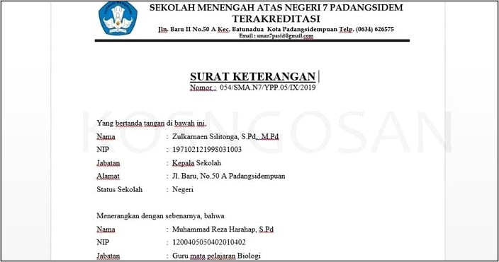 Contoh Surat Undangan Resmi Untuk Konsep Pengajaran Siswa Les