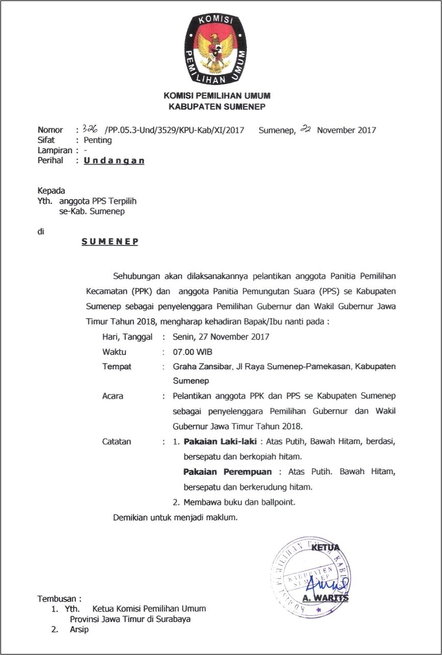 Contoh Surat Undangan Sosialisasi Partai
