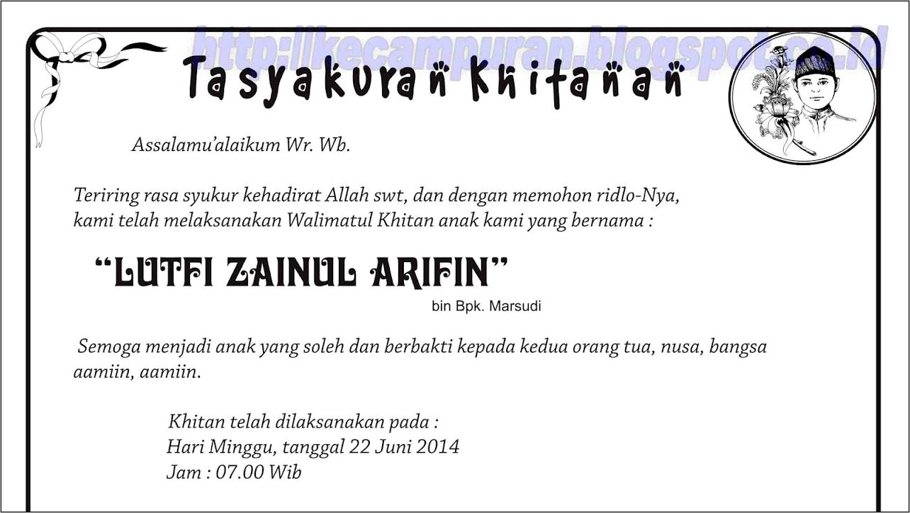Contoh Surat Undangan Tahlil Bahasa Jawa