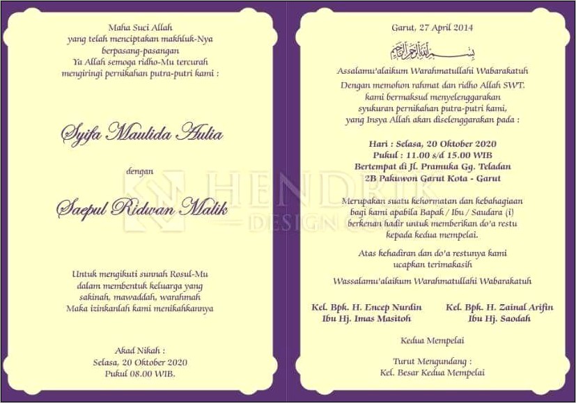 Contoh Surat Undangan Untuk Karnaval