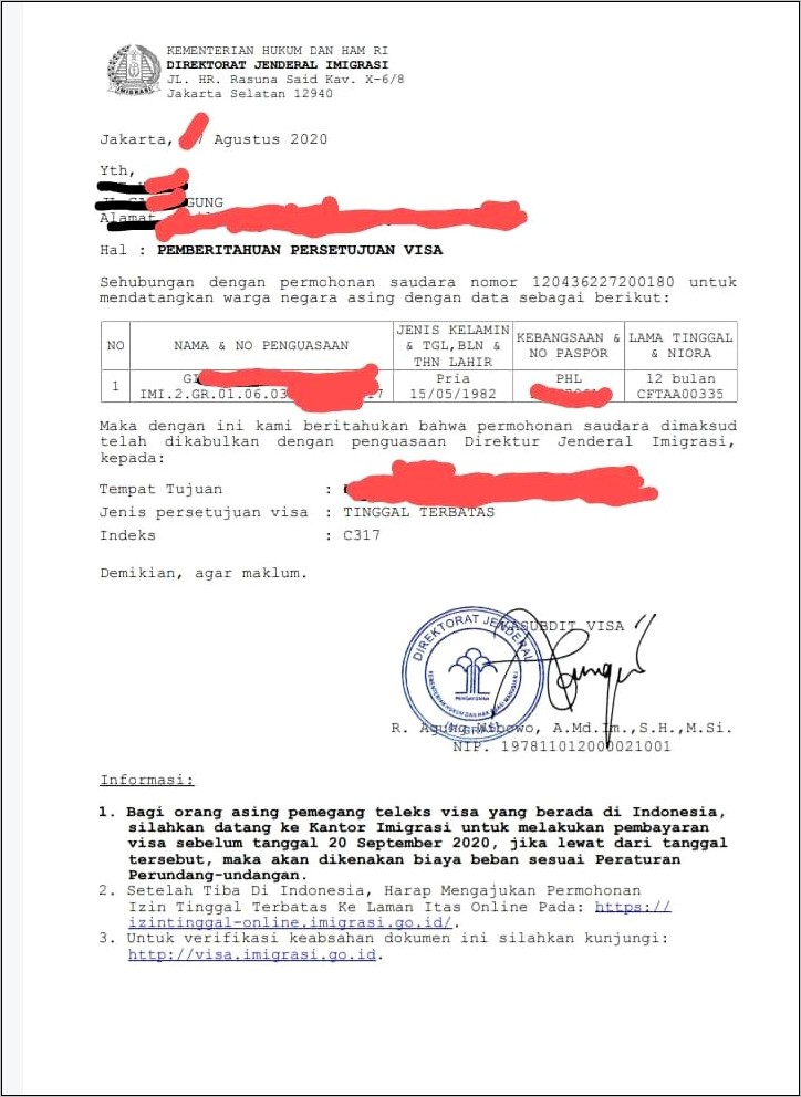Contoh Surat Undangan Untuk Orang Asing Di Indonesia