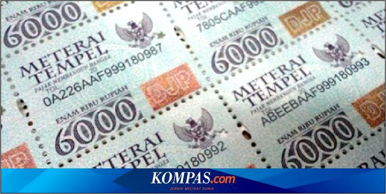 Contoh Tanda Tangan Surat Pernyataan Skripsi Diatas Materai 6000