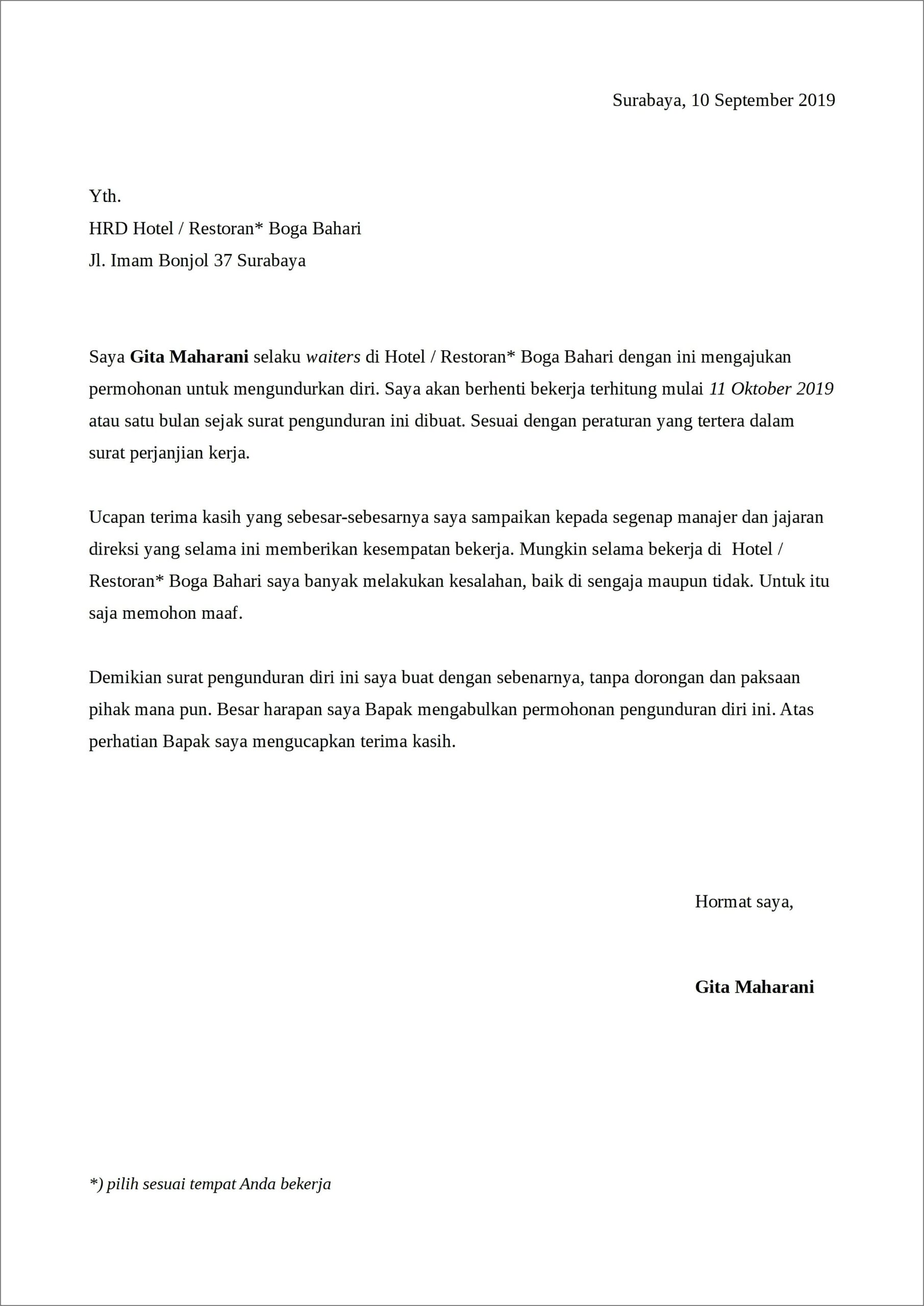 Download Contoh Surat Mohon Menjadi Imam Masjid