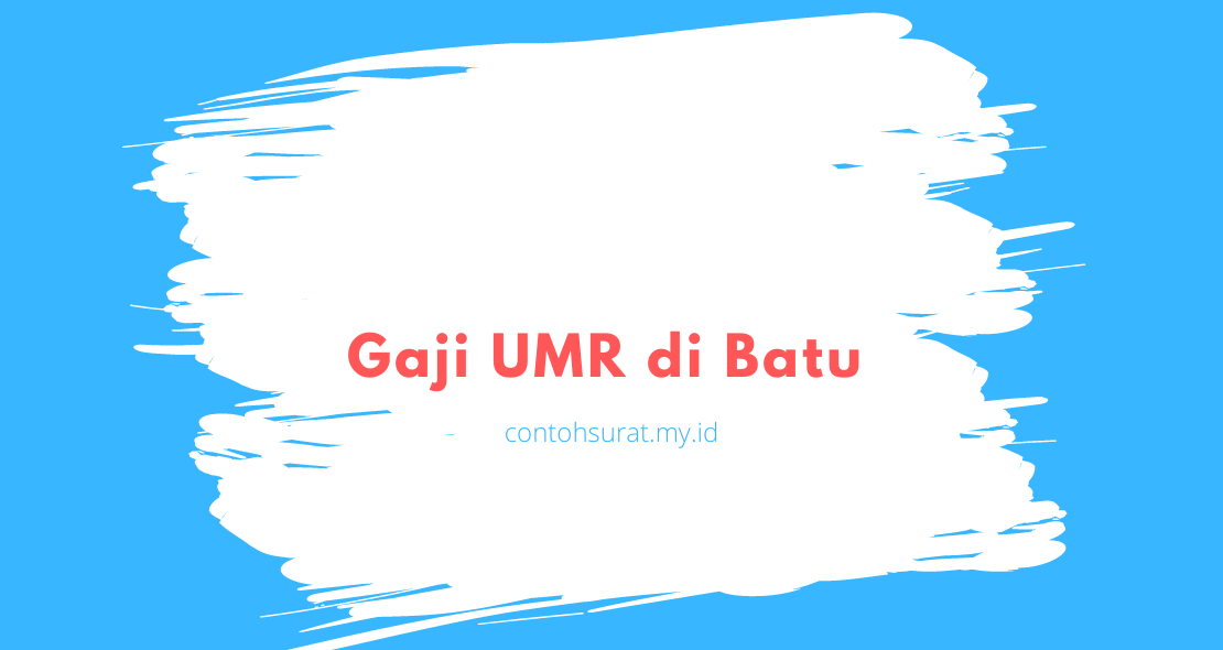 Gaji UMR di Batu