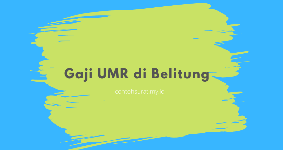 Gaji UMR di Belitung