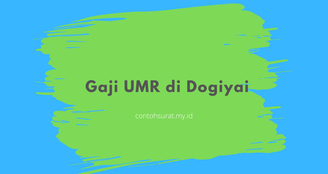 Gaji UMR di Dogiyai